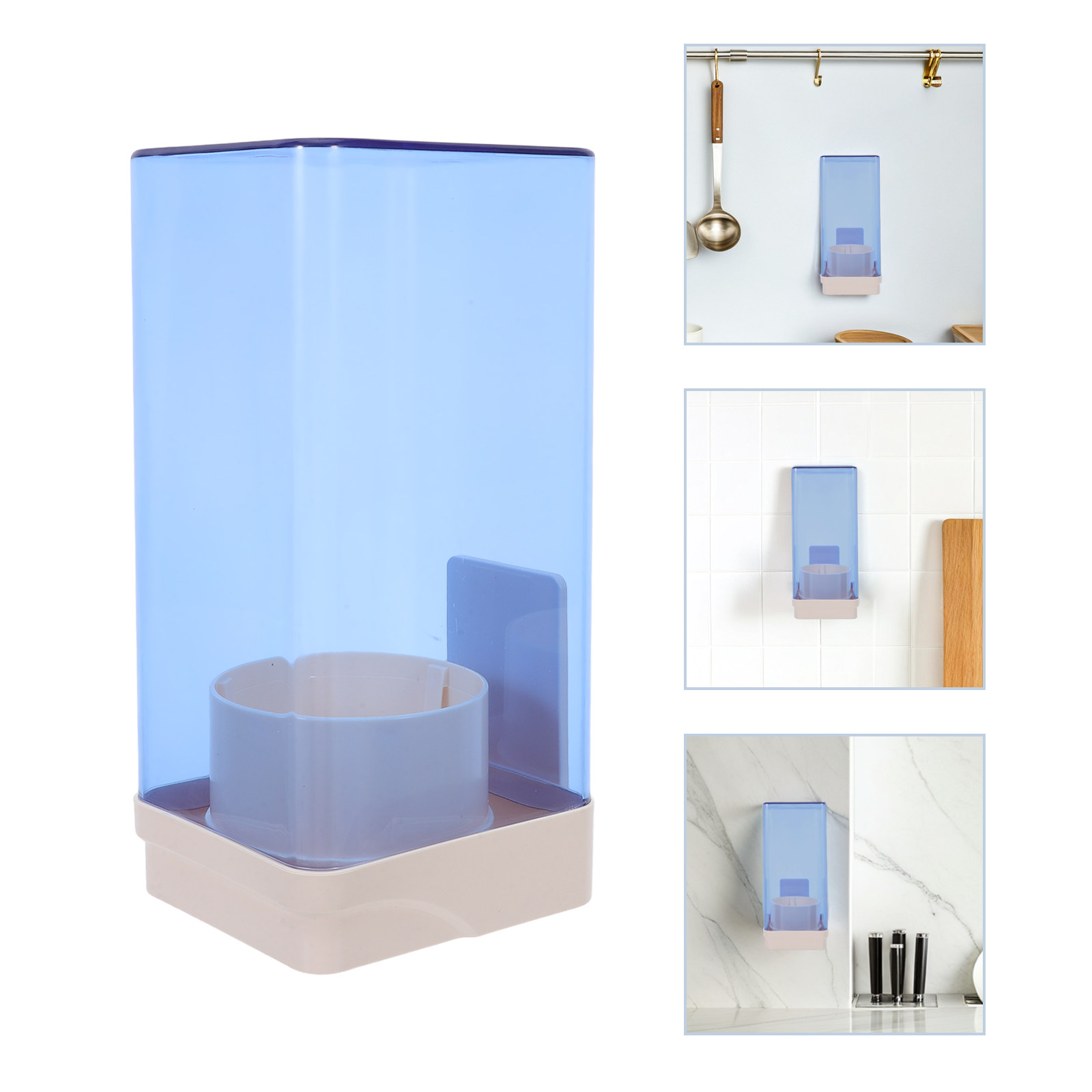 Home Bathroom Wallpaper - Disposable Paper Cup Dispenser Holder Clear