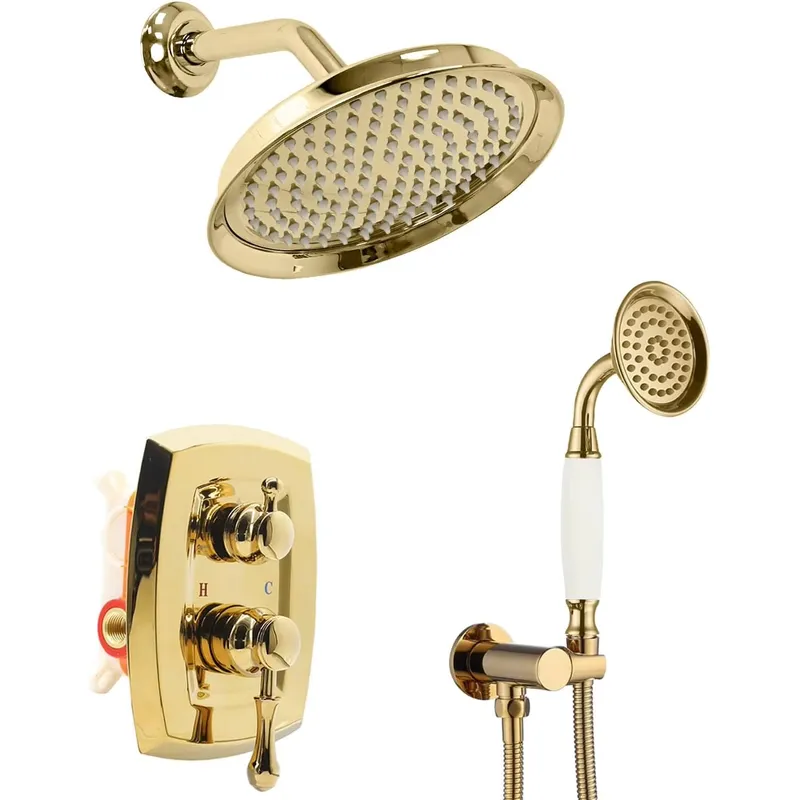 Shower Head Rain - Antique Shower Faucet Sets Complete 9