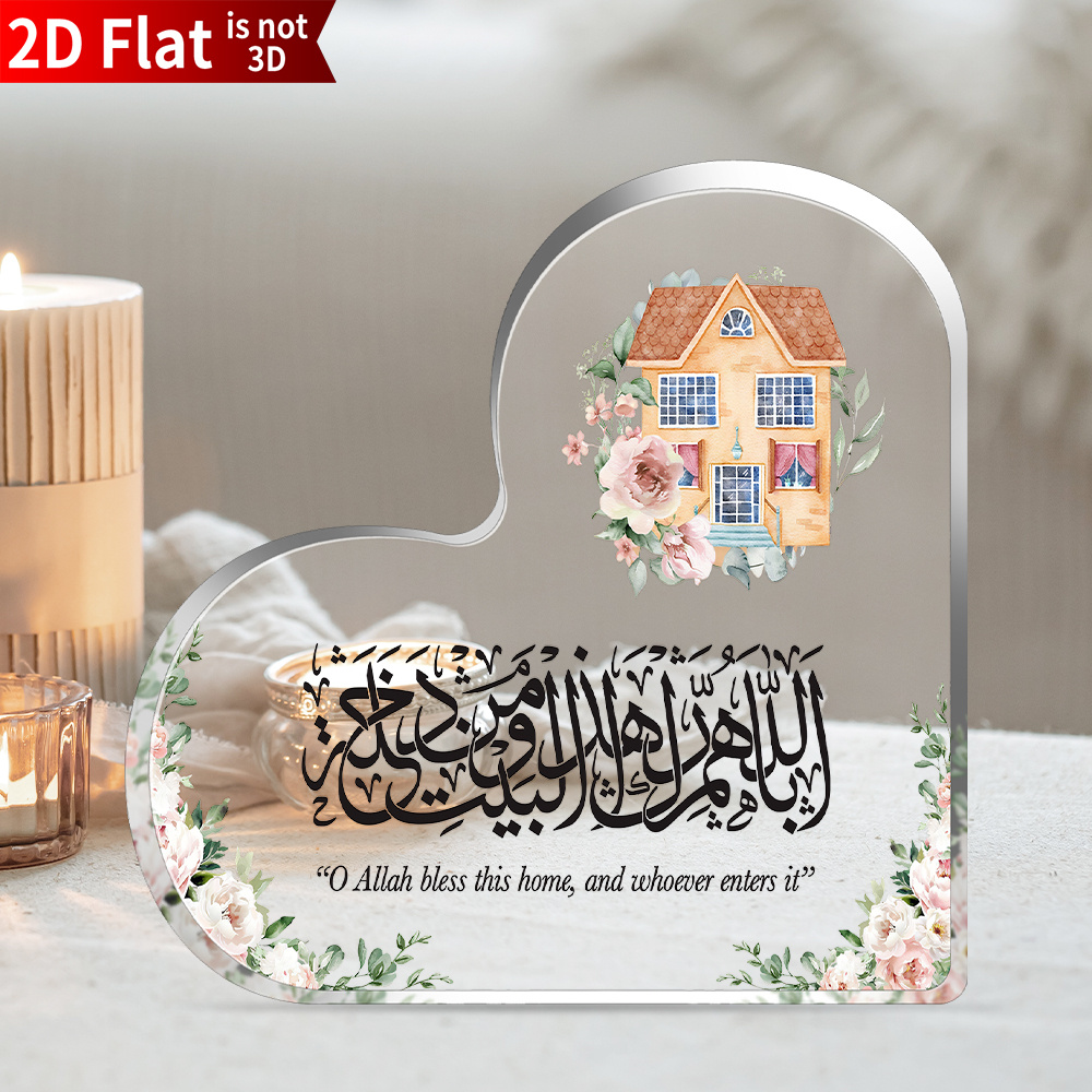 Home & Bathroom Building Products Pte Ltd Photos - CIFBUY Acrylic Plaque 2D Flat Heart