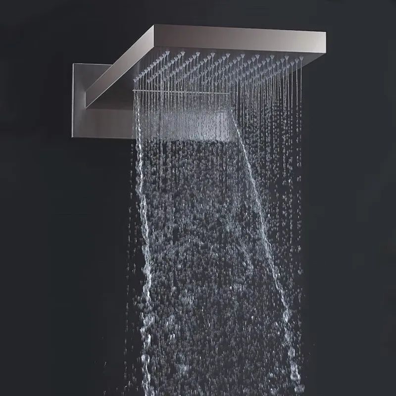 Shower Head Rain - Rain Waterfall Mist Wall Mounted Bathroom