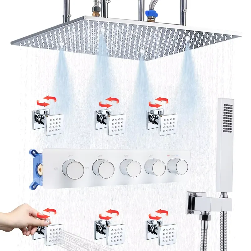 Shower Head Rain - Complete Shower Set Rain Shower Head