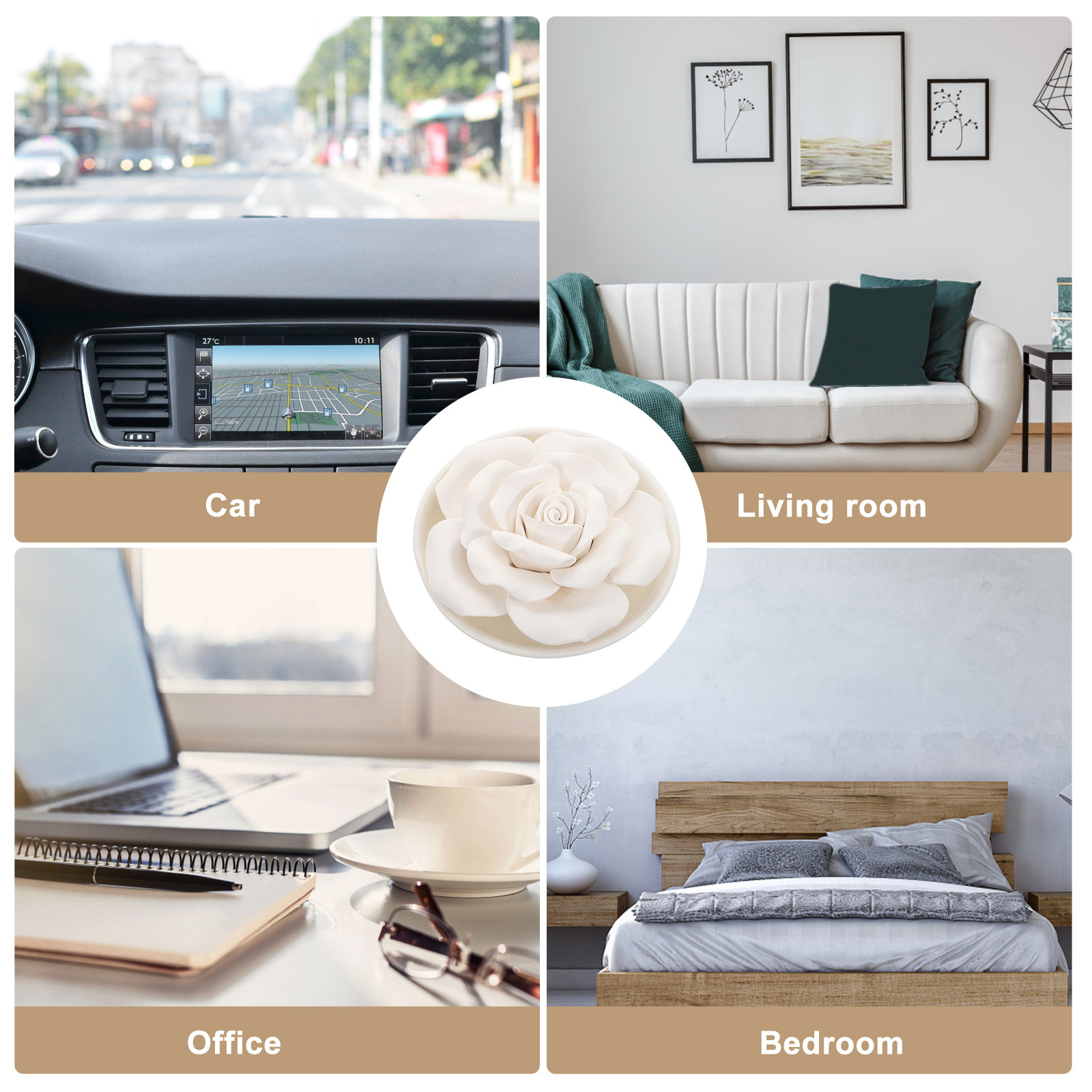 Portable Essential Oil Diffuse - đánh giá và giá Home Office Bathroom