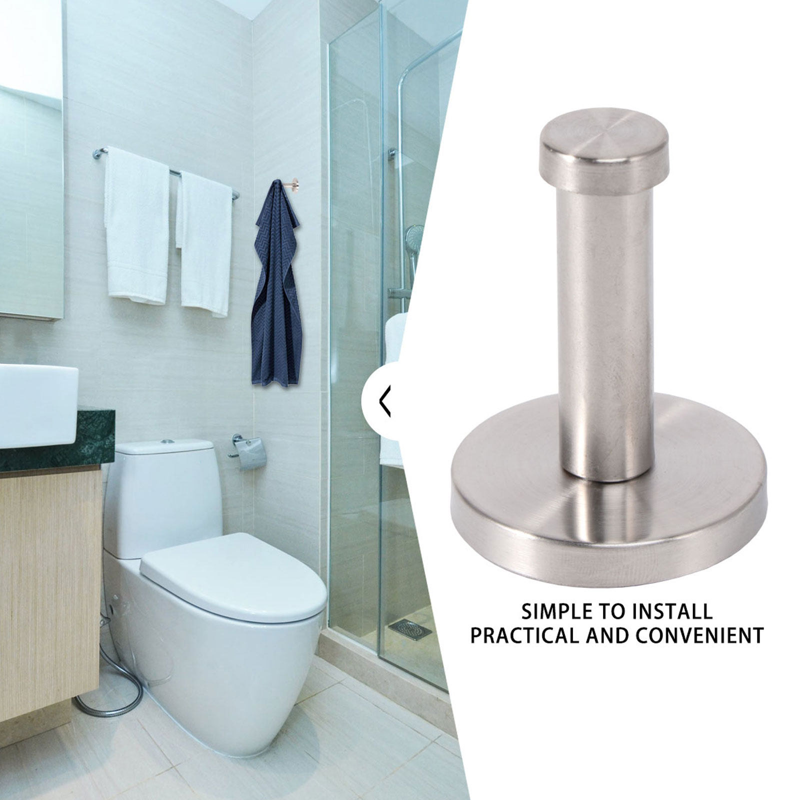 6Pcs Metal Hooks Stainless Ste - đánh giá và giá Home Bathroom Towels