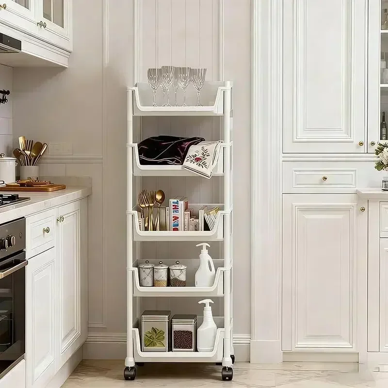5-Tier Rolling Storage Cart wi - đánh giá và giá Home Bathroom Organizer