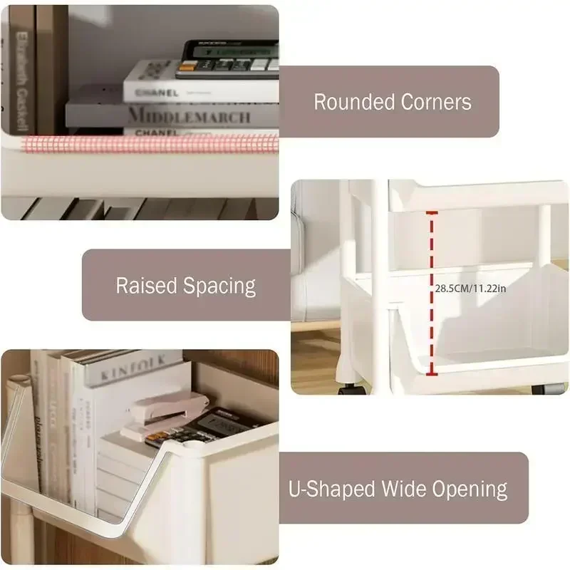 5-Tier Rolling Storage Cart wi - đánh giá và giá Home Bathroom Organizer