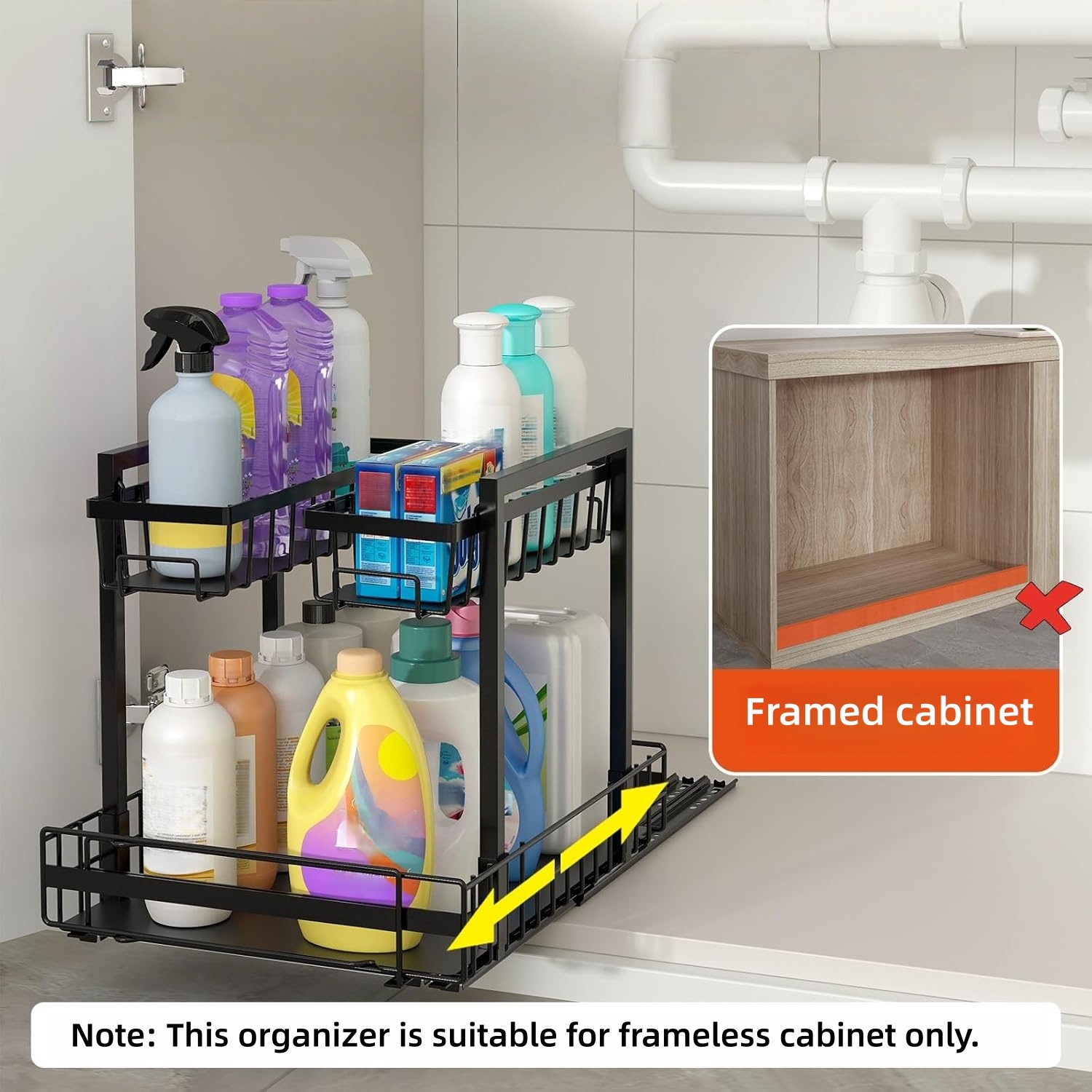 2-Tier Expandable Under Sink O - đánh giá và giá Home Depot Bathroom Sink