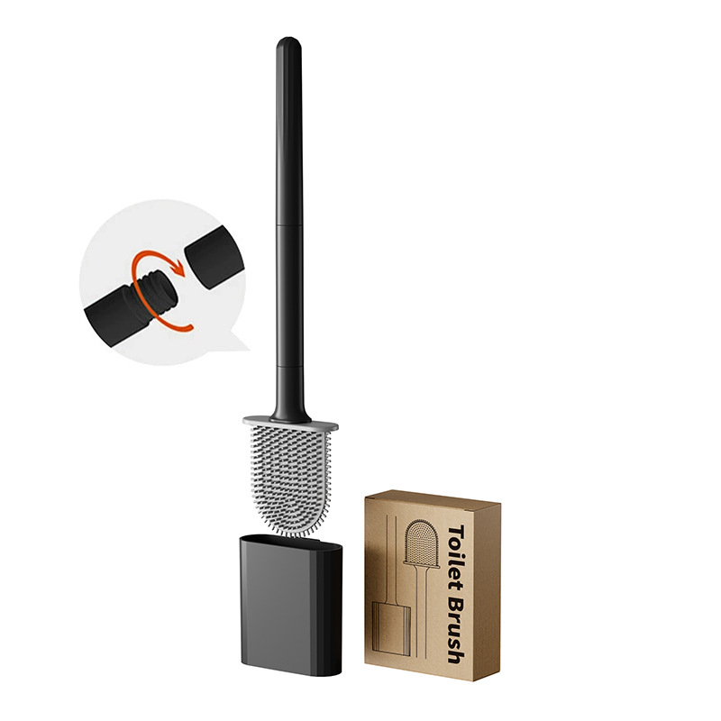 Mini Silicone Toilet Brush wit - đánh giá và giá Toilet Brush Holder