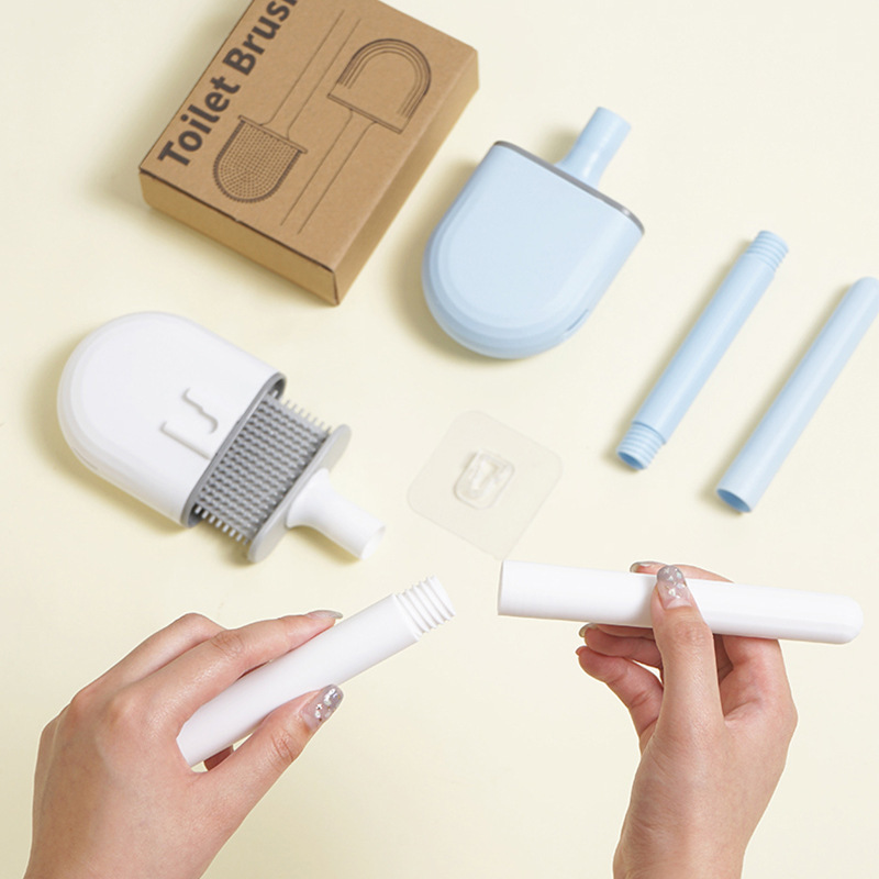 Mini Silicone Toilet Brush wit - đánh giá và giá Toilet Brush Holder