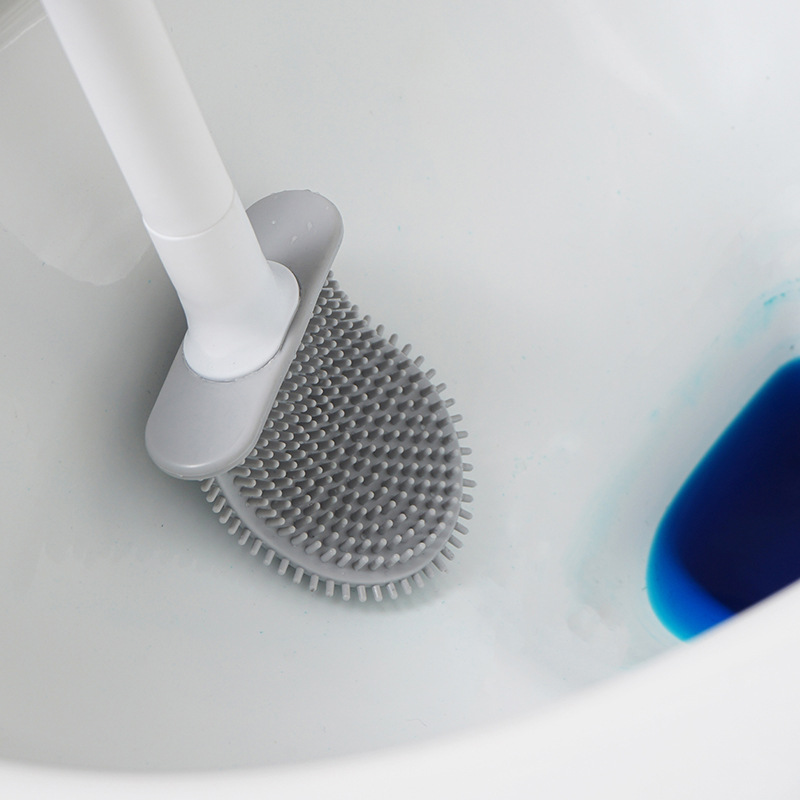 Mini Silicone Toilet Brush wit - đánh giá và giá Toilet Brush Holder