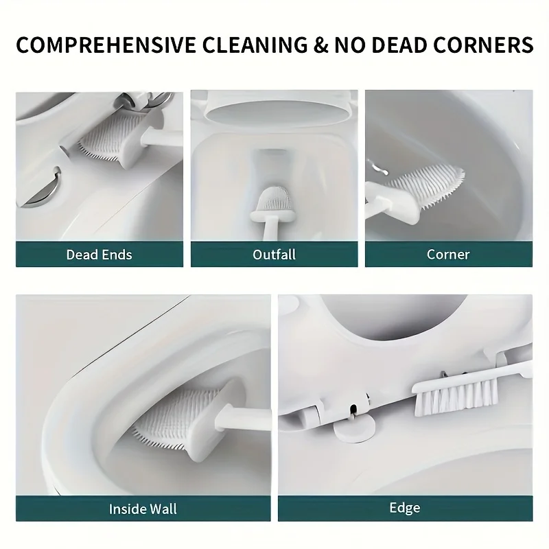1 Set of 2 Toilet Brushes and  - đánh giá và giá Toilet Brush Holder