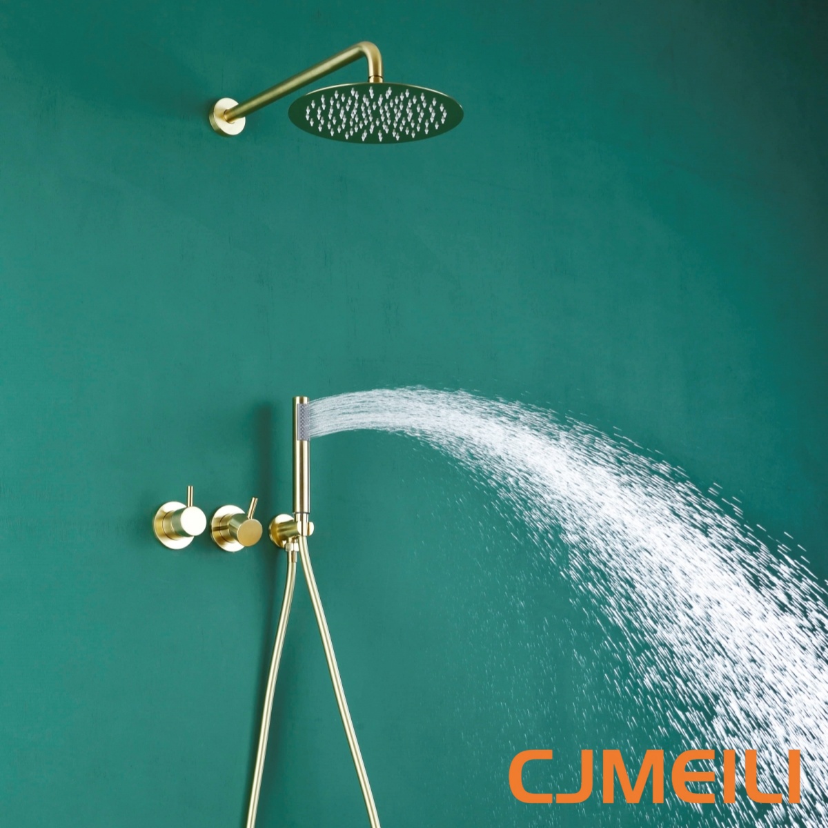 Brushed Gold Concealed Shower  - đánh giá và giá Shower Head Rain