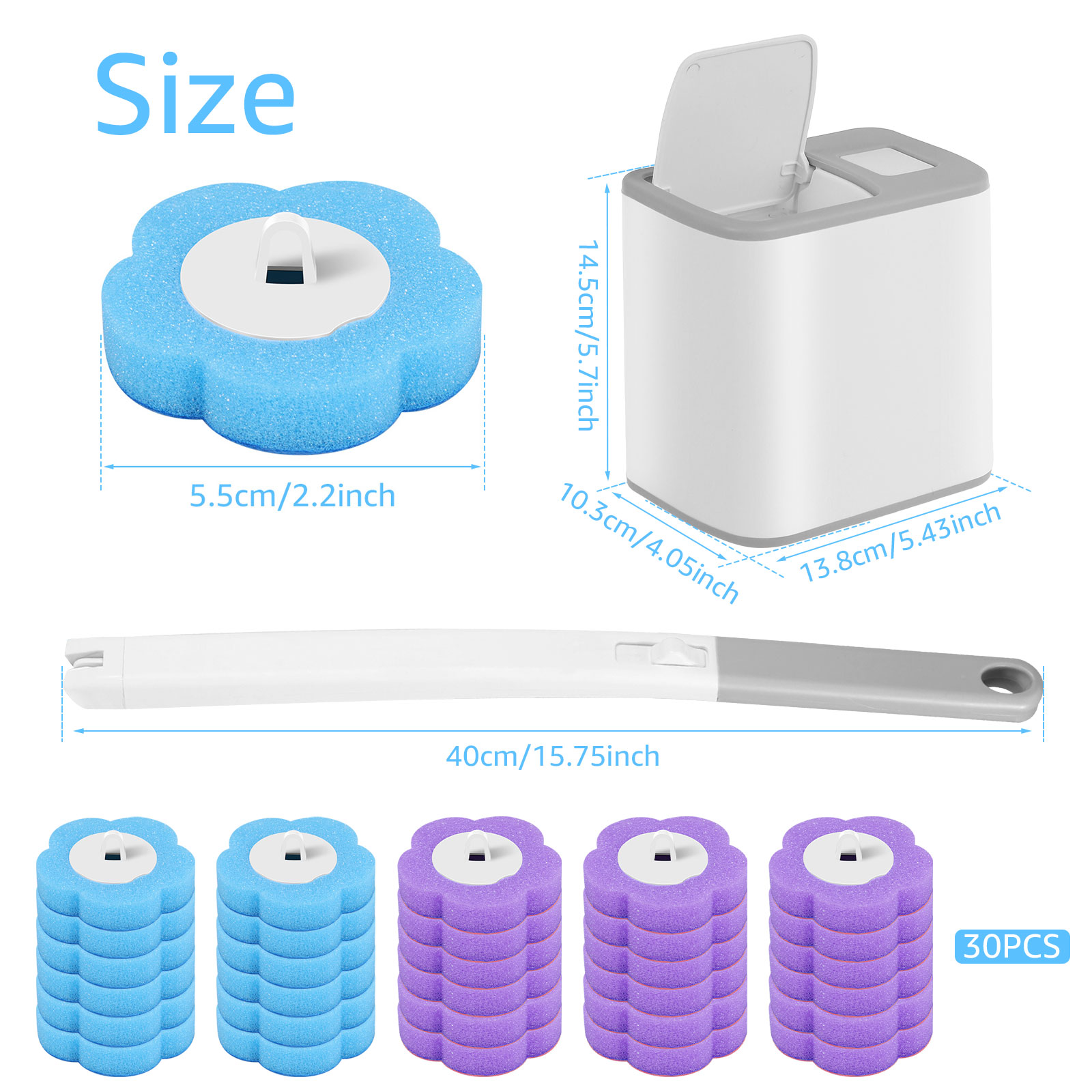 Toilet Brush and Holder Set wi - đánh giá và giá Toilet Brush Holder