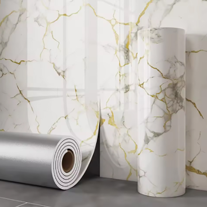 1 Roll Marble Thick Foam Imita - đánh giá và giá Home Bathroom Wallpaper