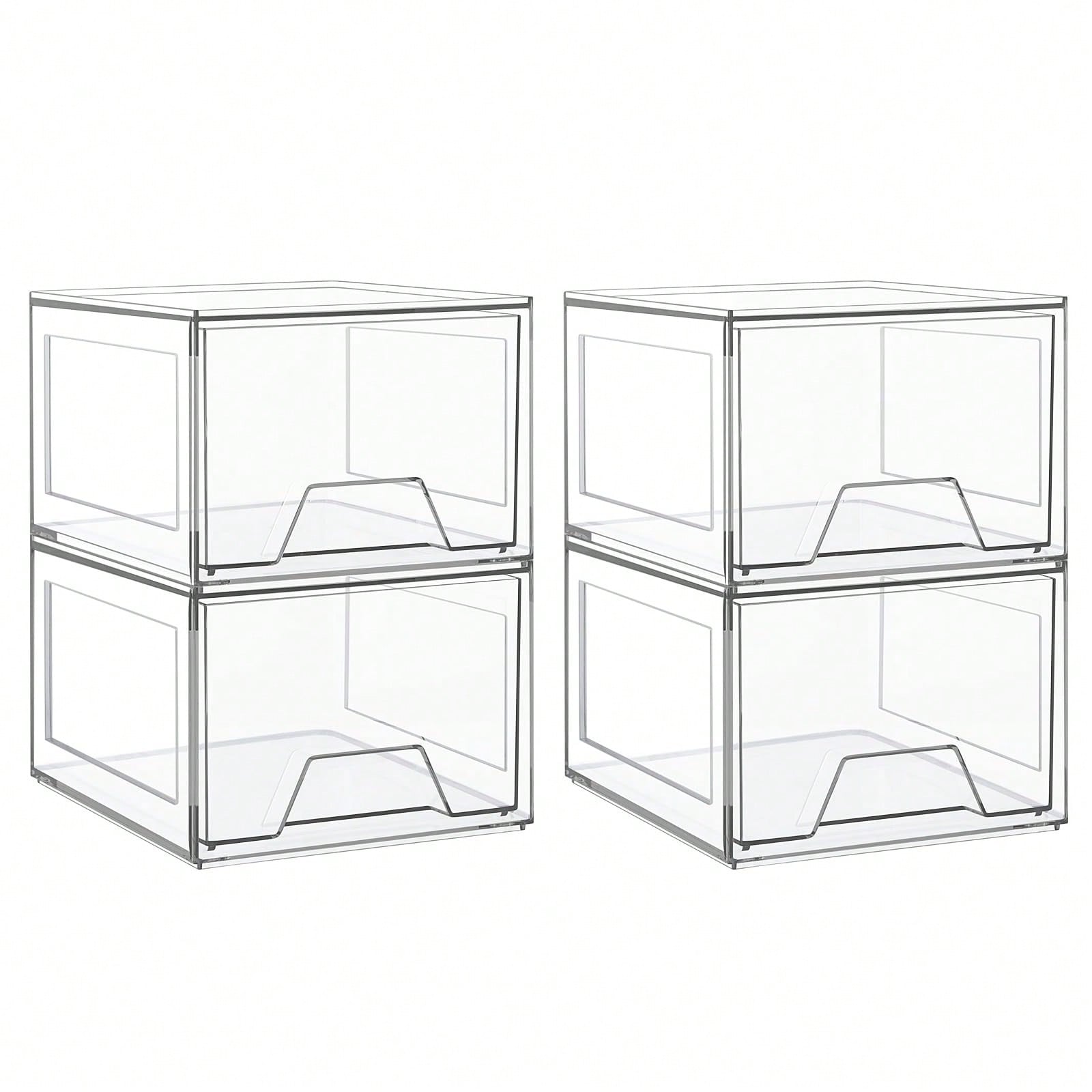 2/4 Pack Stackable Makeup Orga - đánh giá và giá Home Depot Bathroom Sink
