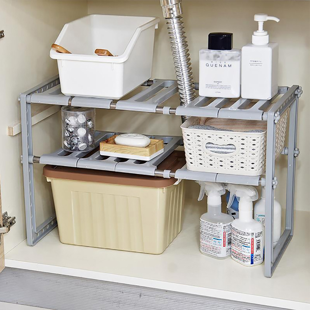 Under Sink Organizer 2-Tier Ex - đánh giá và giá Home Depot Bathroom Sink