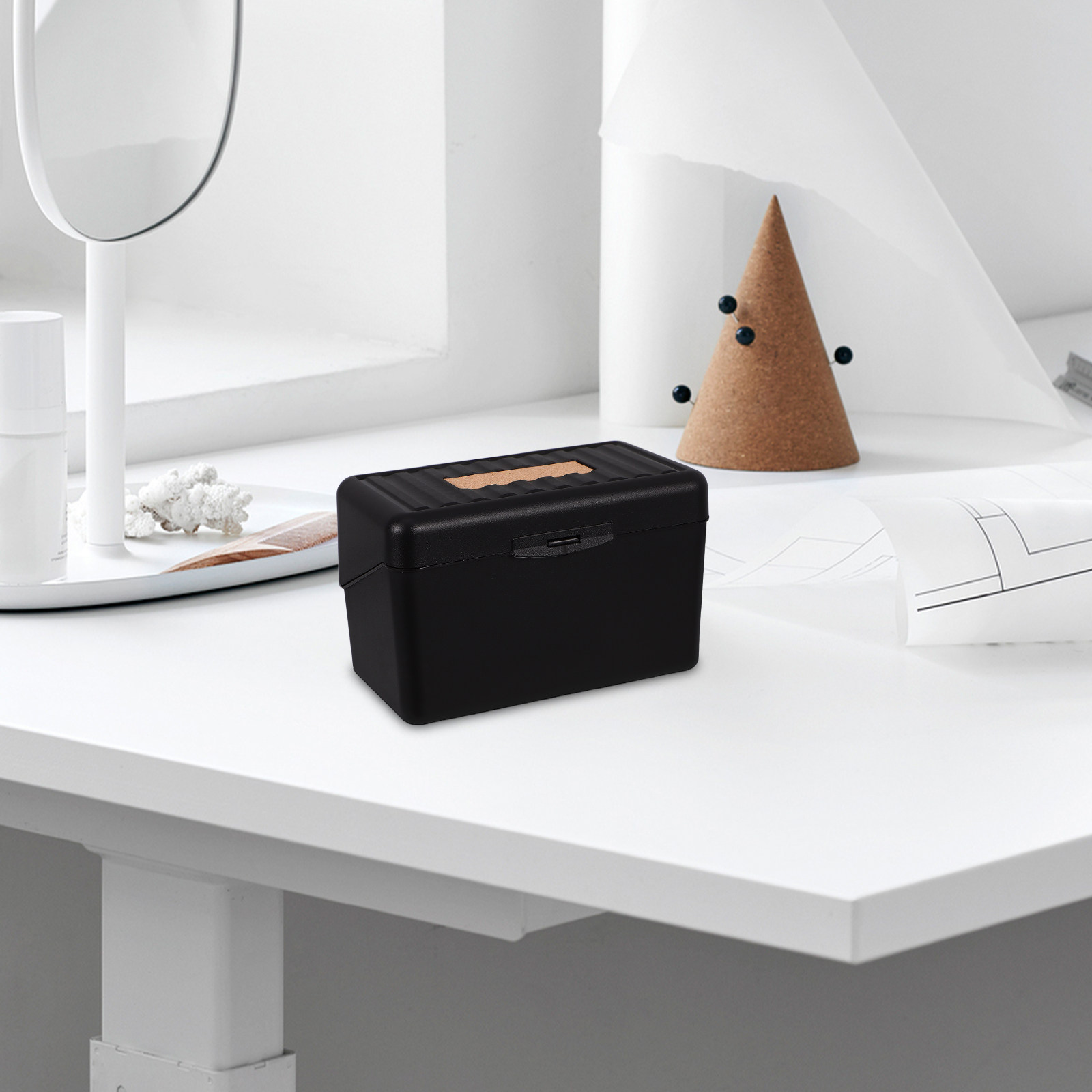 Premium Index Card Holder Box  - đánh giá và giá Home Bathroom Organizer