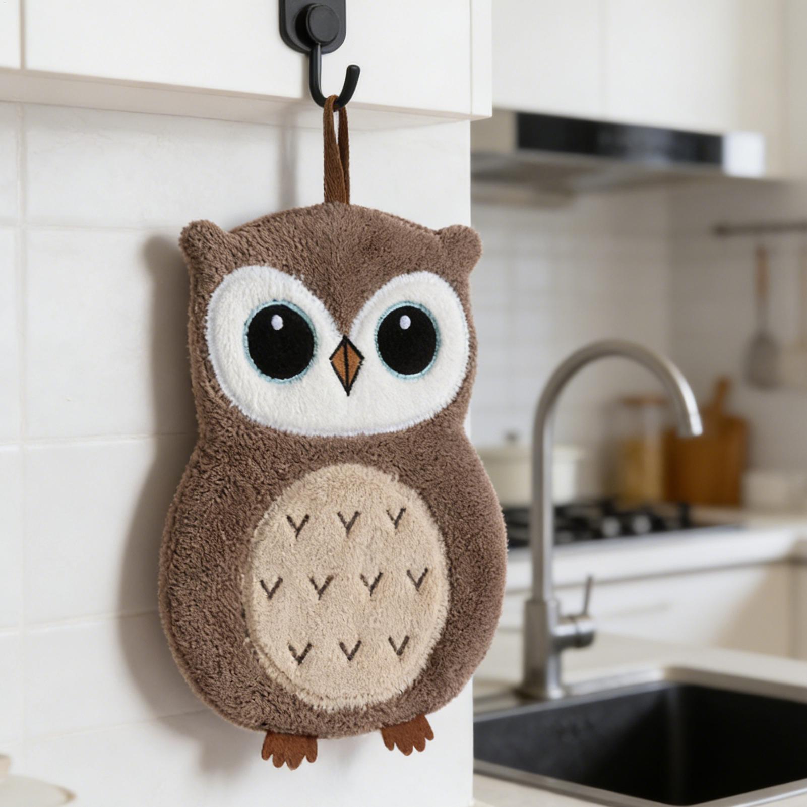 Hand Towel Owl Shape Hangable  - đánh giá và giá Home Bathroom Towels