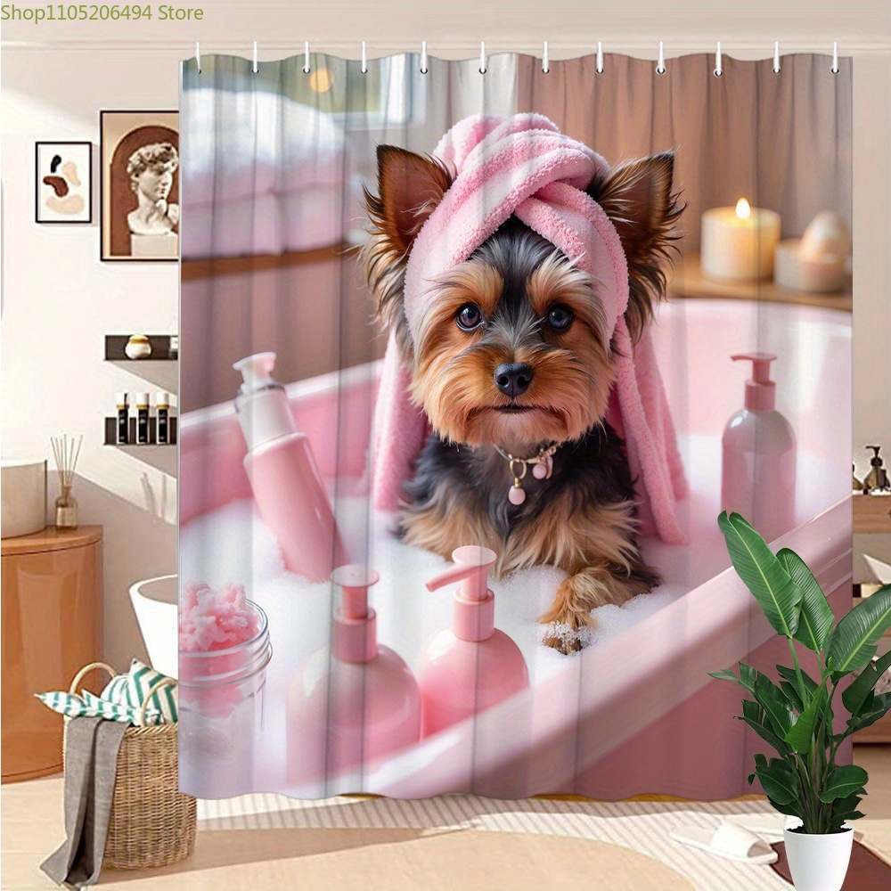 Cute Yorkie Dog in Bathtub Sho - đánh giá và giá Adorable Home Bathroom Ideas