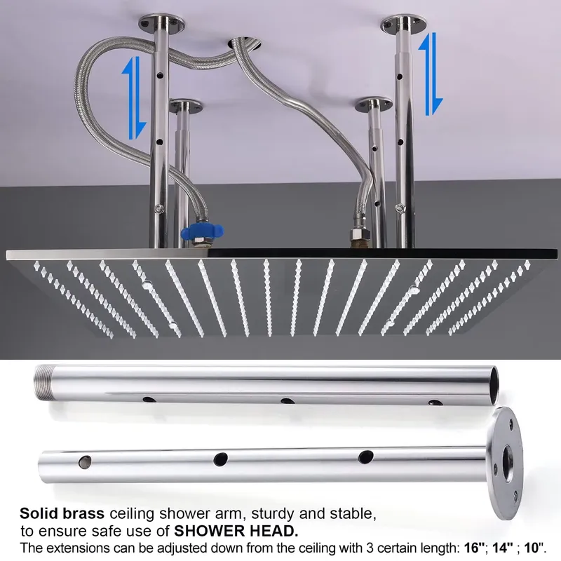 Complete Shower Set Rain Showe - đánh giá và giá Shower Head Rain