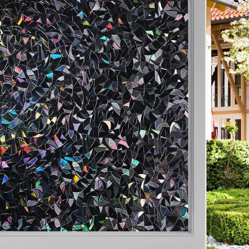 3D Black Rainbow Window Blacko - đánh giá và giá Home Bathroom Window Tint