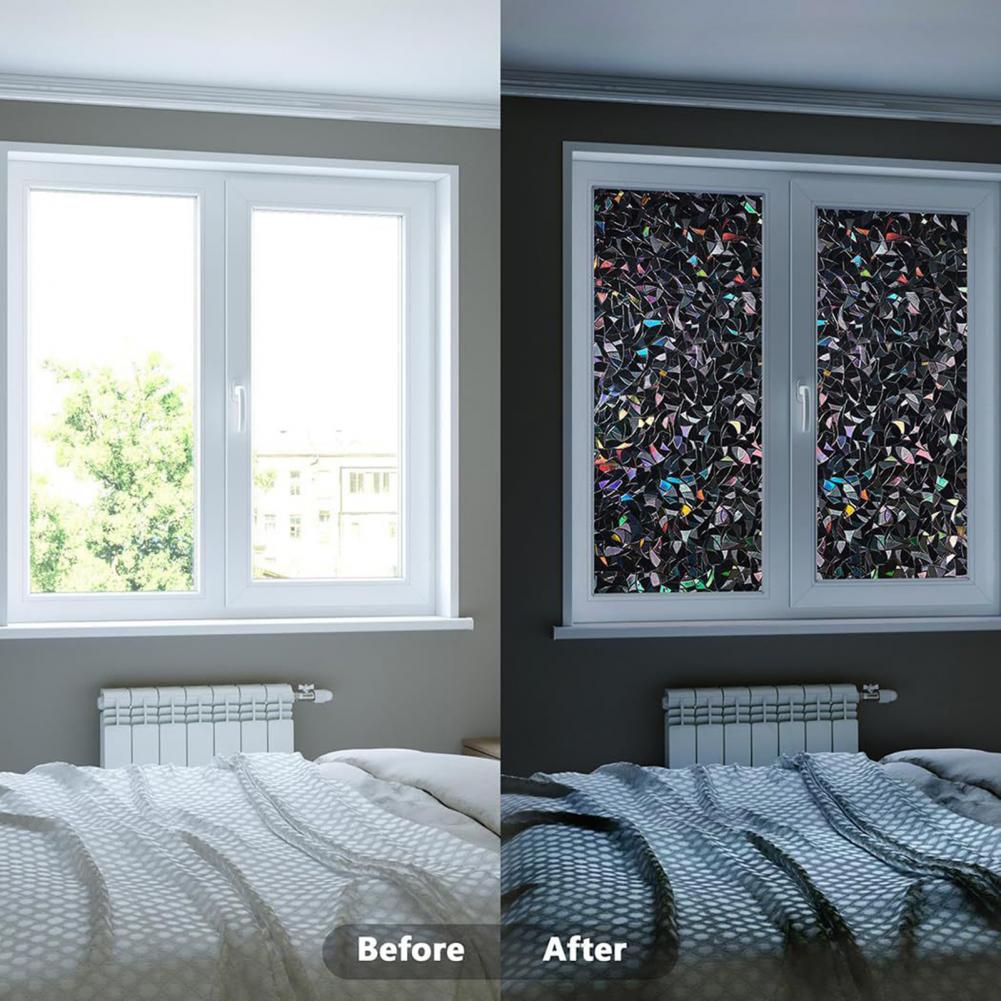 3D Black Rainbow Window Blacko - đánh giá và giá Home Bathroom Window Tint