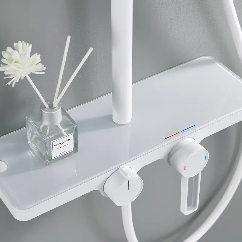 Gray Square Thermostatic Polis - đánh giá và giá Shower Head Rain