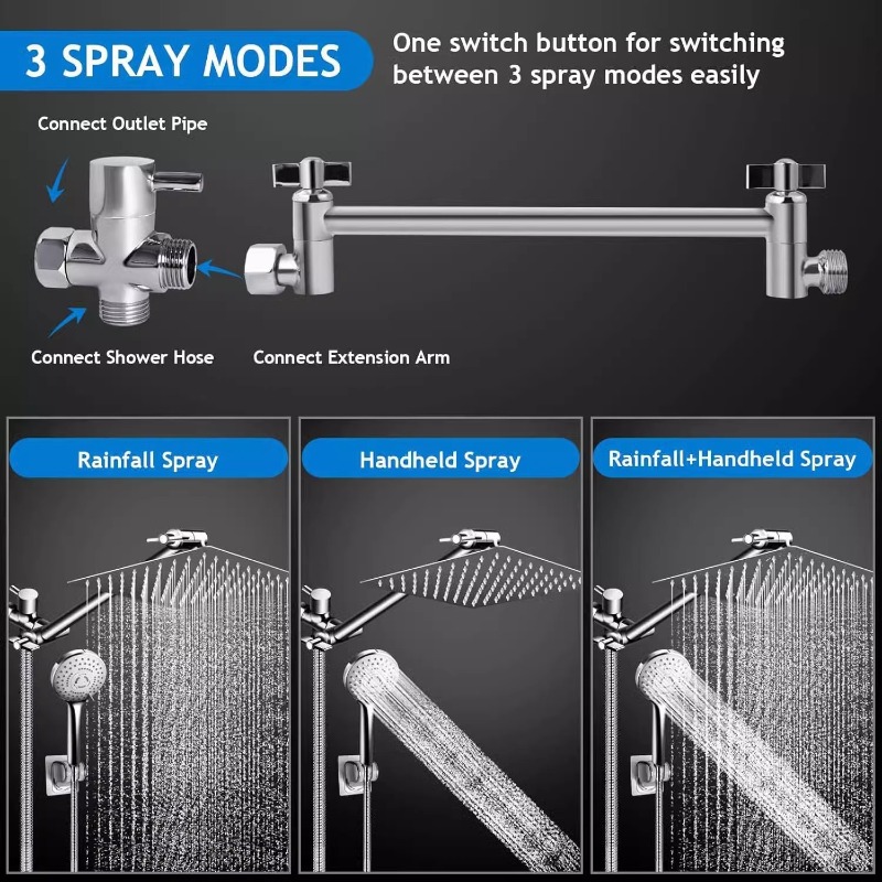 Stainless Steel Rain Shower He - đánh giá và giá Shower Head Rain