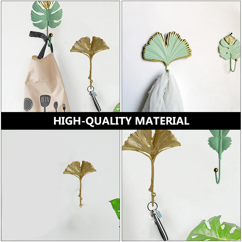 3Pcs Mini Leaf Shape Wall Hook - đánh giá và giá Home Office Bathroom