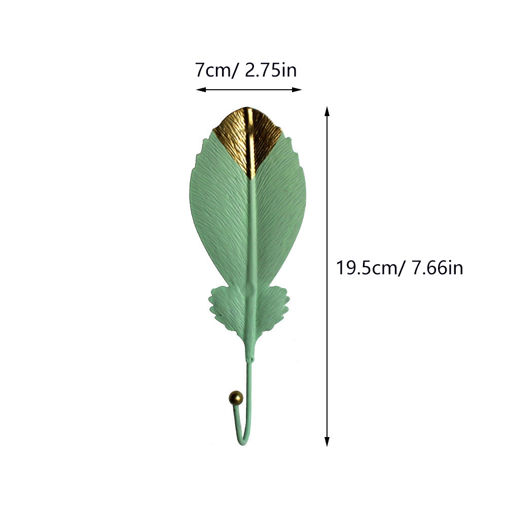 3Pcs Mini Leaf Shape Wall Hook - đánh giá và giá Home Office Bathroom