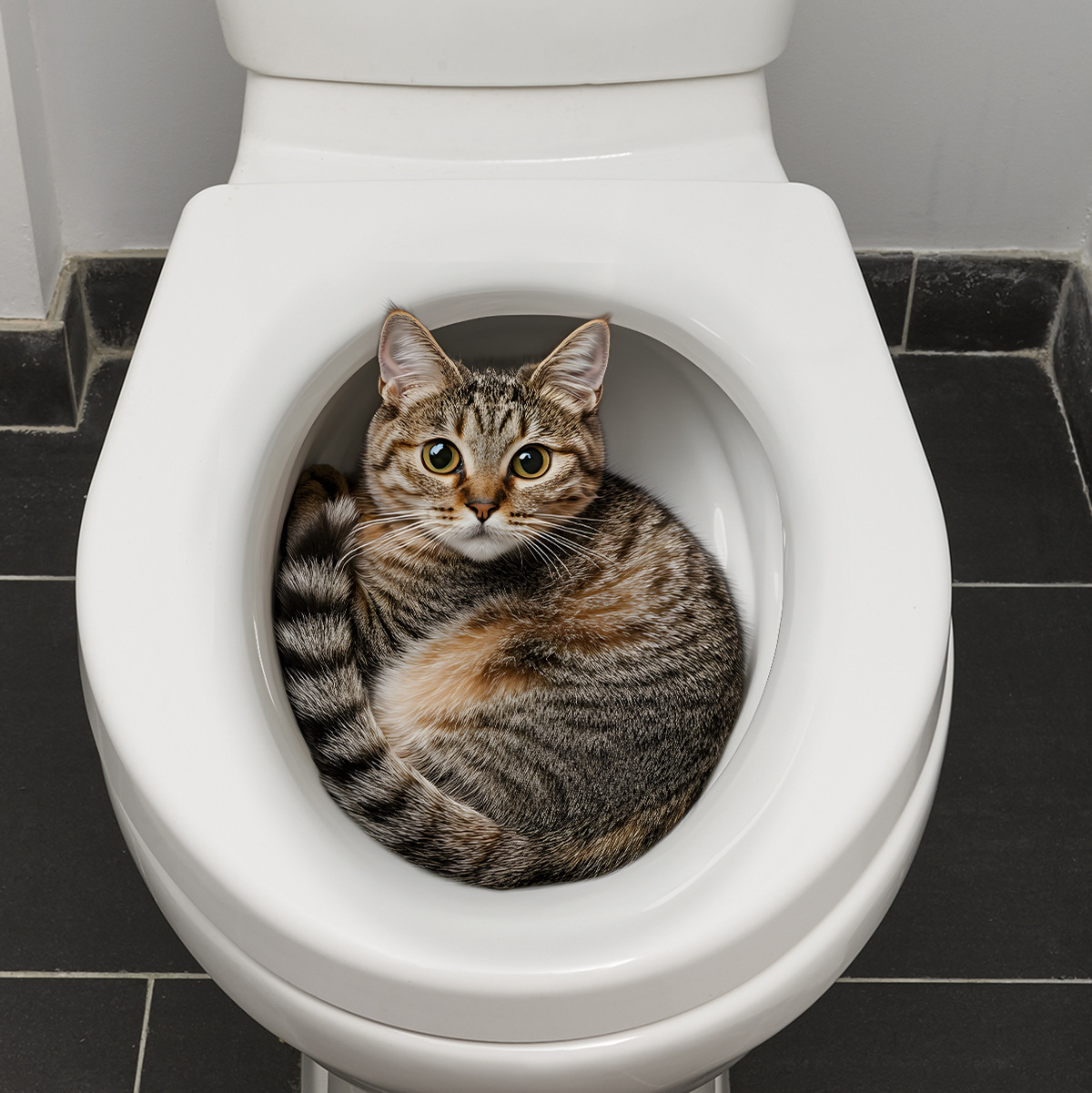 3D Funny Cat Toilet Sticker Ba - đánh giá và giá Tiny Home Bathroom Kit