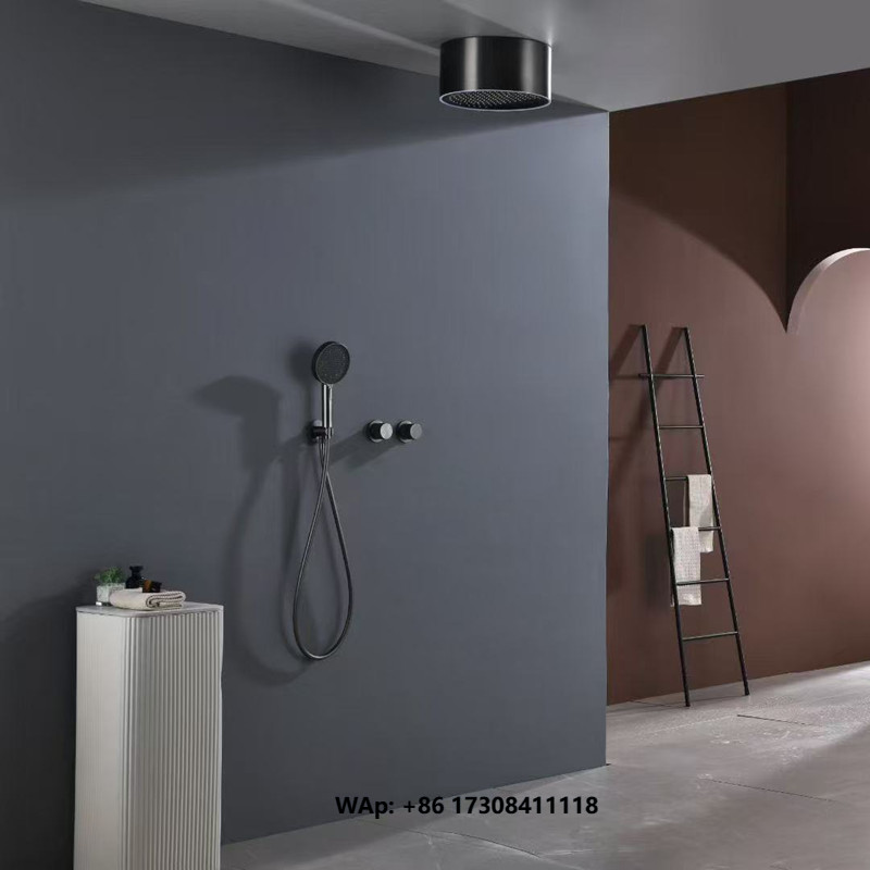 Matte Black LED Light Shower F - đánh giá và giá Shower Head Rain