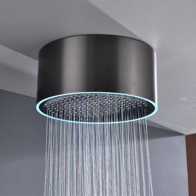 Matte Black LED Light Shower F - đánh giá và giá Shower Head Rain