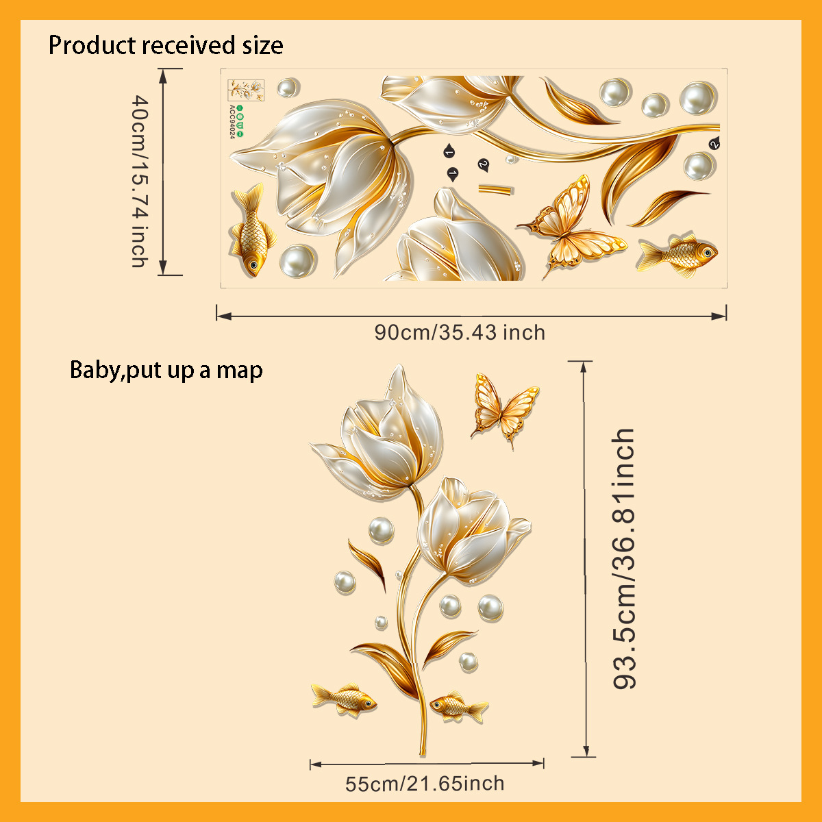 3D Tulip Wall Sticker Butterfl - đánh giá và giá Home Bathroom Wallpaper