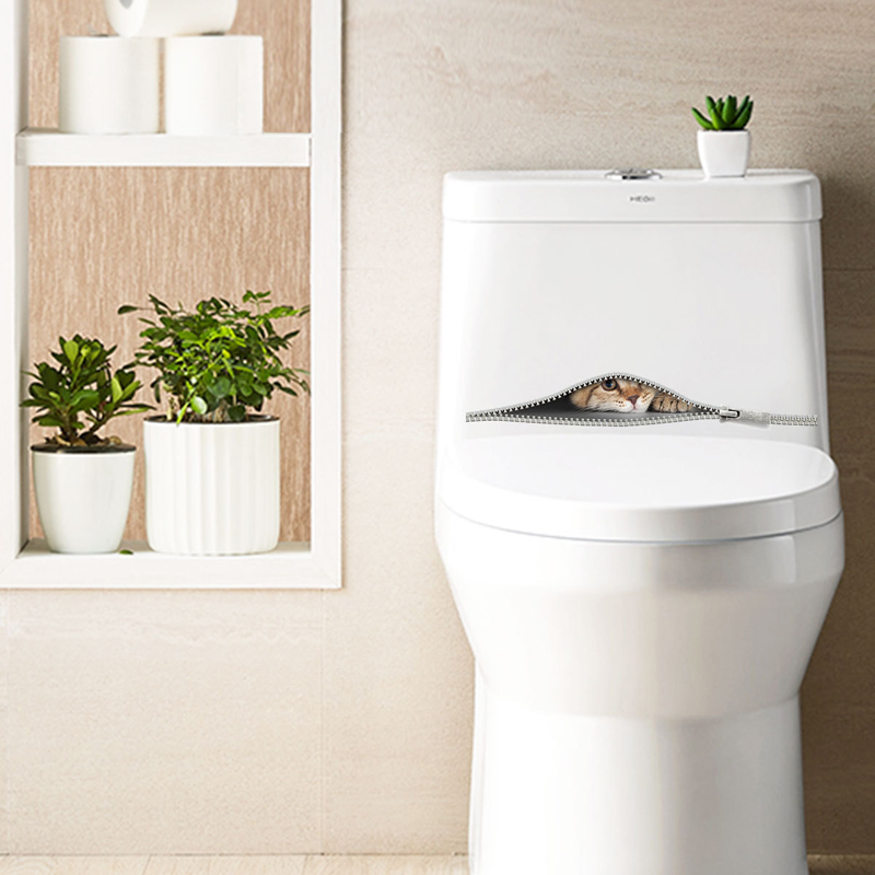 Mèo Trong Dây Kéo Dán Tường Tủ - đánh giá và giá Home Bathroom Wallpaper