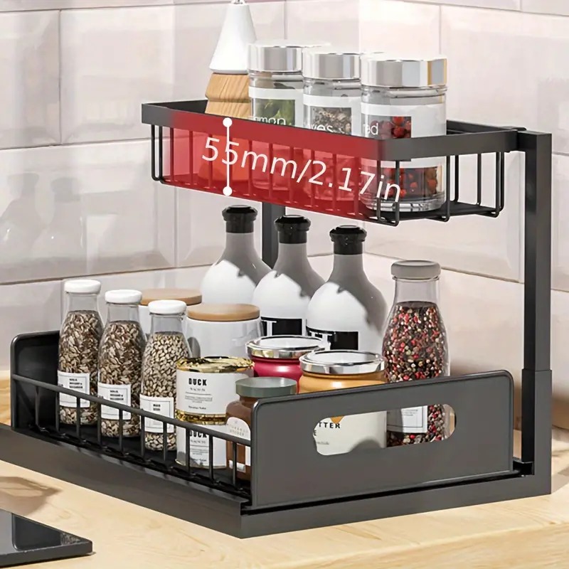 2 Tier Under Sink Organizer Pu - đánh giá và giá Home Depot Bathroom Sink